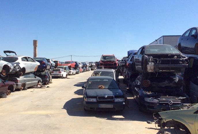 Card Díaz e Hijos vehículos estacionados en desguace